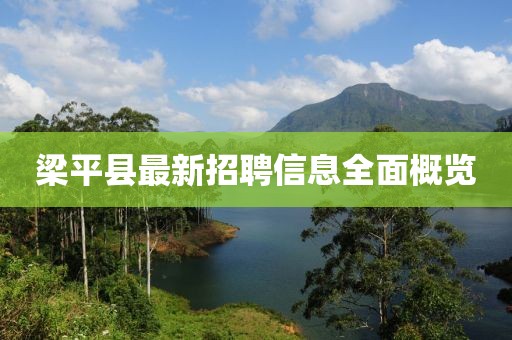梁平县最新招聘信息全面概览
