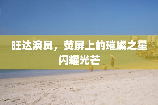 旺达演员，荧屏上的璀璨之星闪耀光芒