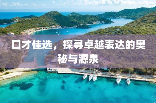 口才佳选，探寻卓越表达的奥秘与源泉