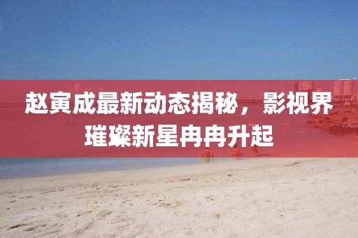 赵寅成最新动态揭秘，影视界璀璨新星冉冉升起