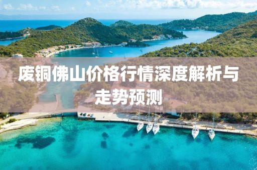 废铜佛山价格行情深度解析与走势预测
