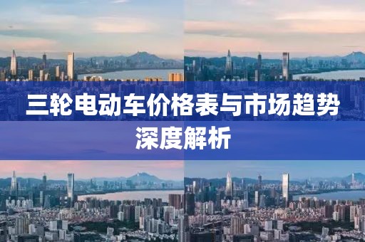 三轮电动车价格表与市场趋势深度解析