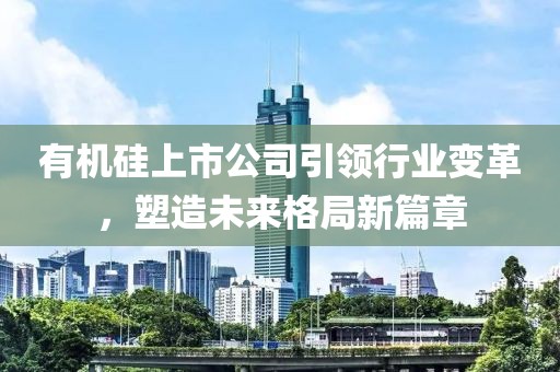 有机硅上市公司引领行业变革，塑造未来格局新篇章