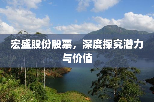宏盛股份股票，深度探究潜力与价值