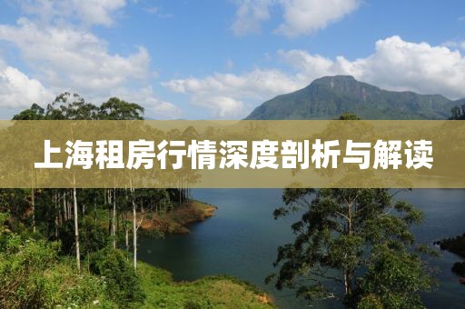 上海租房行情深度剖析与解读