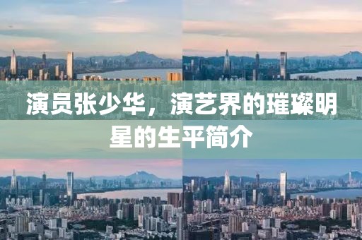 演员张少华，演艺界的璀璨明星的生平简介