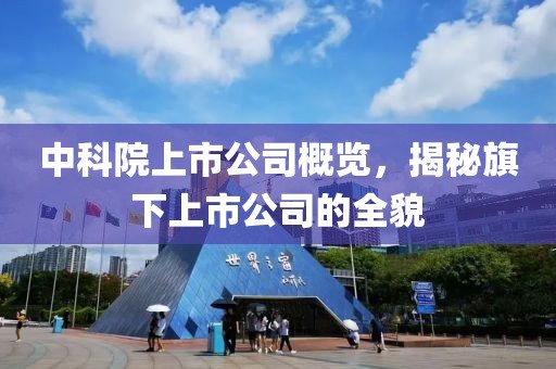 中科院上市公司概览，揭秘旗下上市公司的全貌