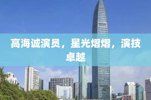 高海诚演员，星光熠熠，演技卓越