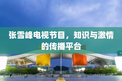 张雪峰电视节目，知识与激情的传播平台