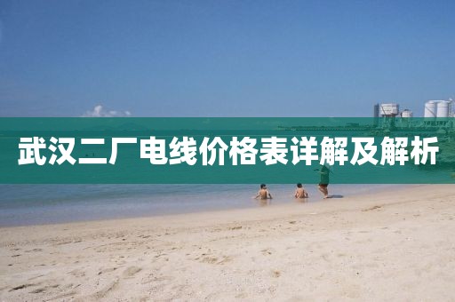 武汉二厂电线价格表详解及解析