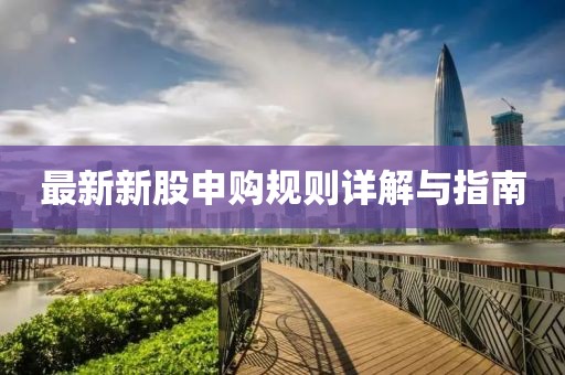 最新新股申购规则详解与指南