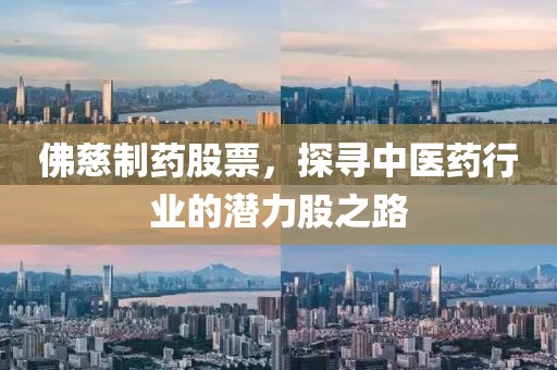 佛慈制药股票，探寻中医药行业的潜力股之路