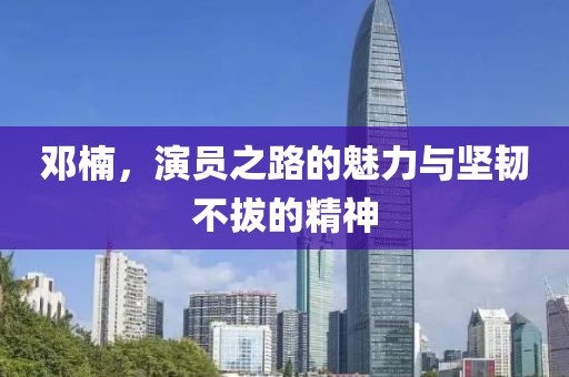 邓楠，演员之路的魅力与坚韧不拔的精神
