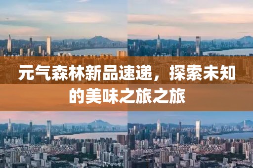 元气森林新品速递，探索未知的美味之旅之旅