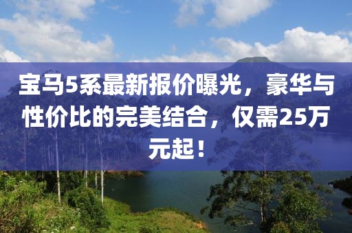 宝马5系最新报价曝光，豪华与性价比的完美结合，仅需25万元起！