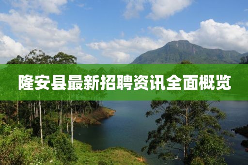 隆安县最新招聘资讯全面概览