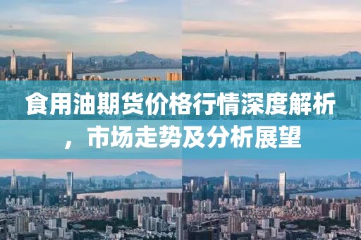 食用油期货价格行情深度解析，市场走势及分析展望