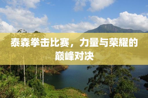 泰森拳击比赛，力量与荣耀的巅峰对决