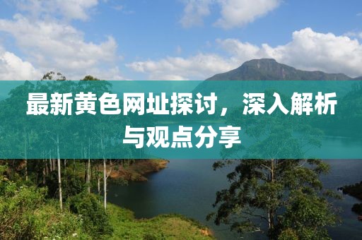 最新黄色网址探讨，深入解析与观点分享