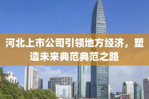 河北上市公司引领地方经济，塑造未来典范典范之路