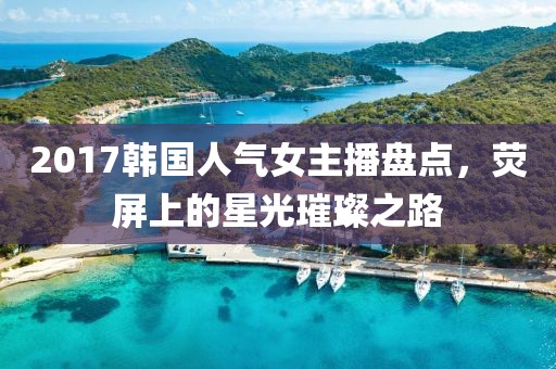 2017韩国人气女主播盘点，荧屏上的星光璀璨之路