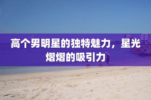 高个男明星的独特魅力，星光熠熠的吸引力