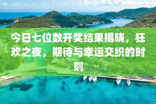 今日七位数开奖结果揭晓，狂欢之夜，期待与幸运交织的时刻