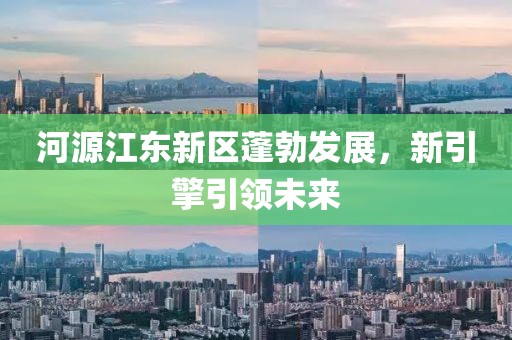 河源江东新区蓬勃发展，新引擎引领未来