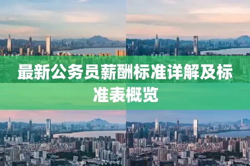 最新公务员薪酬标准详解及标准表概览