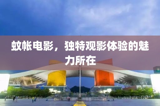 蚊帐电影，独特观影体验的魅力所在