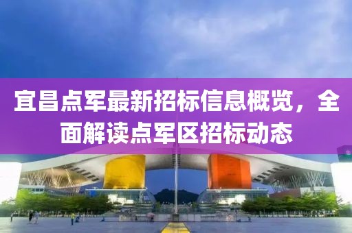 宜昌点军最新招标信息概览，全面解读点军区招标动态