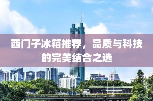 西门子冰箱推荐，品质与科技的完美结合之选