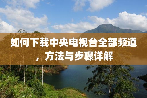 如何下载中央电视台全部频道，方法与步骤详解