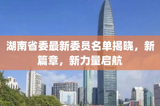 湖南省委最新委员名单揭晓，新篇章，新力量启航