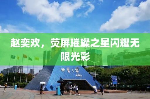 赵奕欢，荧屏璀璨之星闪耀无限光彩