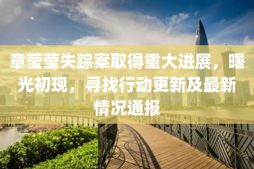 章莹莹失踪案取得重大进展，曙光初现，寻找行动更新及最新情况通报