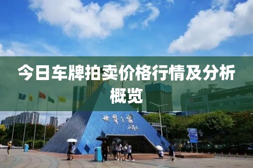 今日车牌拍卖价格行情及分析概览