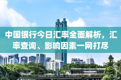 中国银行今日汇率全面解析，汇率查询、影响因素一网打尽
