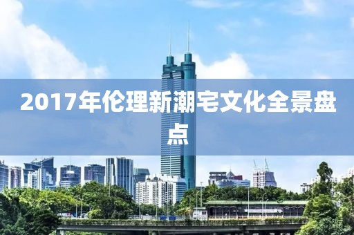 2017年伦理新潮宅文化全景盘点