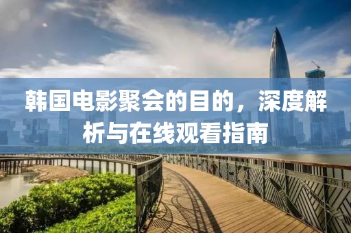 韩国电影聚会的目的，深度解析与在线观看指南