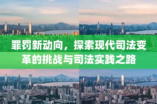 罪罚新动向，探索现代司法变革的挑战与司法实践之路