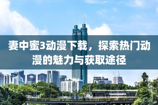 妻中蜜3动漫下载，探索热门动漫的魅力与获取途径