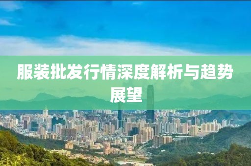 服装批发行情深度解析与趋势展望