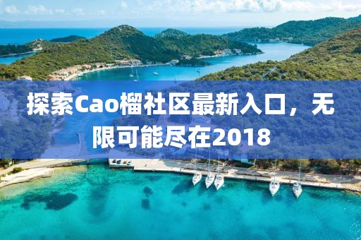 探索Cao榴社区最新入口，无限可能尽在2018