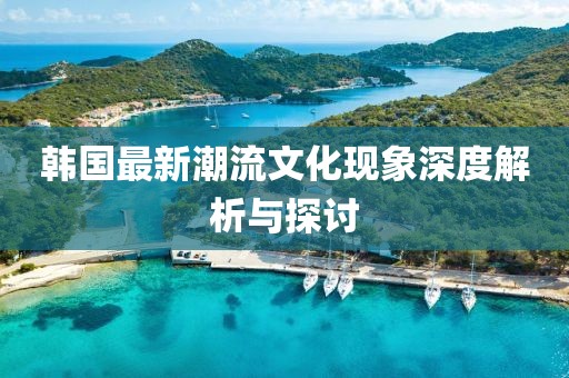 韩国最新潮流文化现象深度解析与探讨