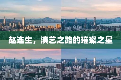 赵连生，演艺之路的璀璨之星
