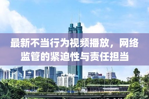 最新不当行为视频播放，网络监管的紧迫性与责任担当