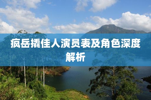 疯岳撬佳人演员表及角色深度解析