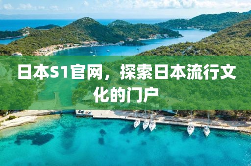 日本S1官网，探索日本流行文化的门户