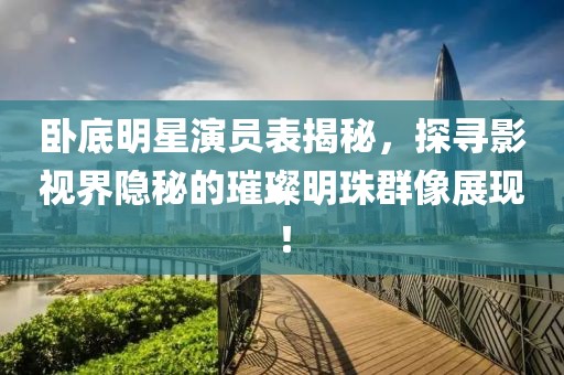 卧底明星演员表揭秘，探寻影视界隐秘的璀璨明珠群像展现！